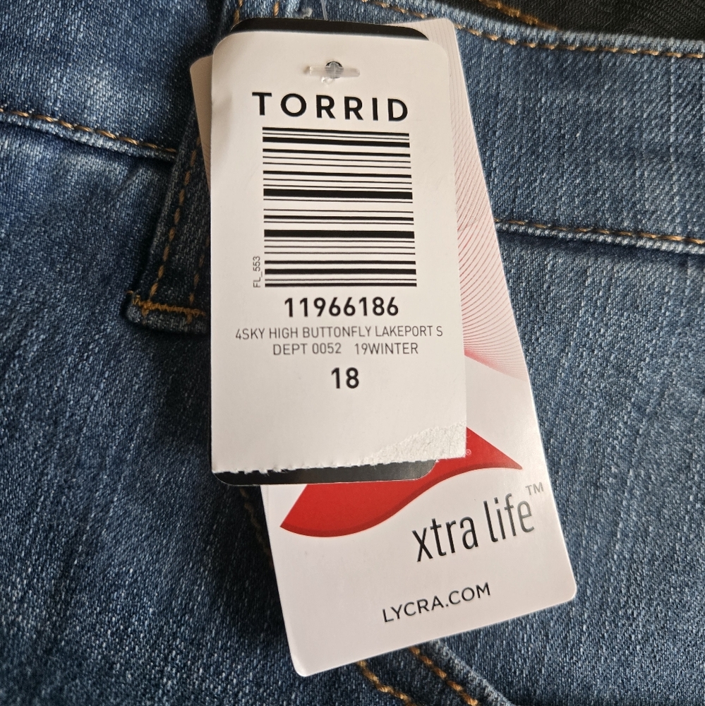 Torrid Button-Fly High Rise Skinny Jeans - Picture 5 of 5